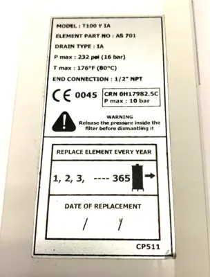 Used Trident T100 Y IA Filters Michigan US | Maverick Industrial Sales #1461092
