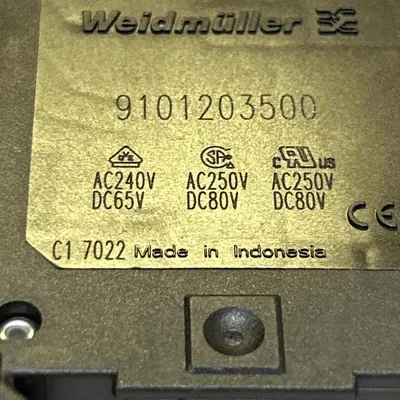 New | in-Stock WEIDMÜLLER 9101203500 Miscellaneous Equipment (Electrical & Power) Ohio US | Surplus Asset Holdings #1363931