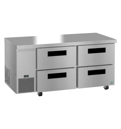 Hoshizaki ULR67B-D4 67" Steelheart Undercounter Refrigerator w/ (2) Sections & (4) Drawers, 115v