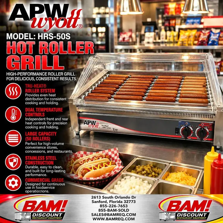 Used APW HRS-50S Grills & Griddles Florida US | BAM Discount Restaurant Equipment #1518959