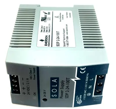 NEW SOLA EMERSON SDP 2-24-100T POWER SUPPLY SDP224100T