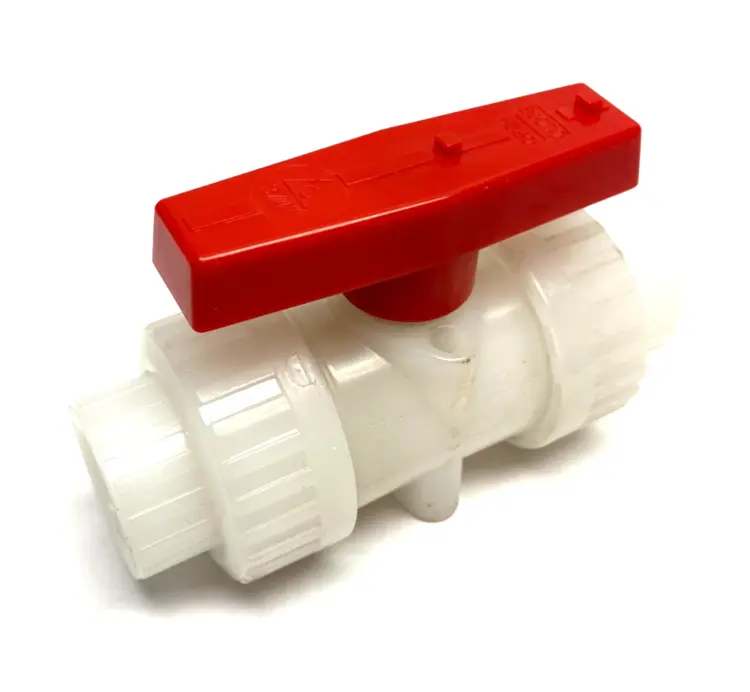 Used UNBRANDED DOUBLE UNION PVC BALL VALVE 3/4", WHITE, SLIP SOCKETS Valves/Fittings | Maverick Industrial Sales #1103608