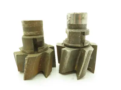 120-6212 Radial Drive Counterbore Reamer Drill  6-Flute 2-1/8" Cut Dia  LOT OF 2