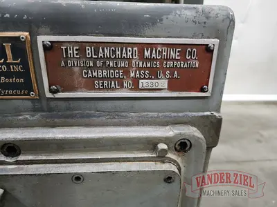 Used BLANCHARD 22D Rotary Surface Grinders Michigan US | Vander Ziel Machinery Sales #480440