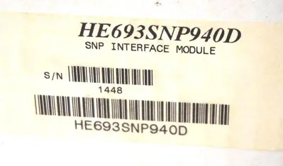 NEW HORNER ELECTRIC HE693SNP940D SNP INTERFACE SLAVE MODULE