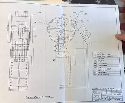 1956 CLEVELAND 14H-200 Gap Frame (OBS) Presses | Universal Press & Machinery (UPM) (10)