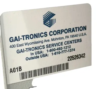 NEW GAI-TRONICS A01B WALL MOUNT ENCLOSURE WBA3976