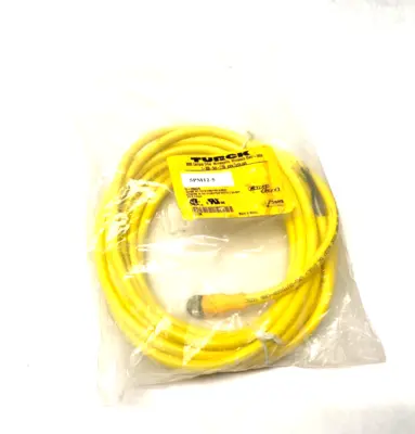 USED TURCK EUROFAST SINGLE ENDED CORDSET 5-PIN M12