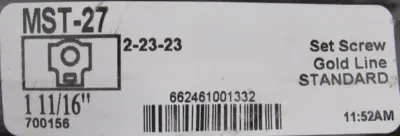 NEW SEALMASTER MST-27 TAKE UP BEARING 1-11/16IN BORE MST27