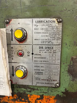 MERCURY 6506 Sheet Metal Fab Equipment Press Brakes | Global Machine Brokers, LLC (2)