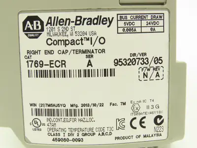 Allen Bradley 1769-PA2 Compact I/O Power Supply Series A Rev 2 with End Cap