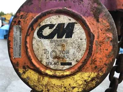 10 Ton Chain Hoist 20', Series 622