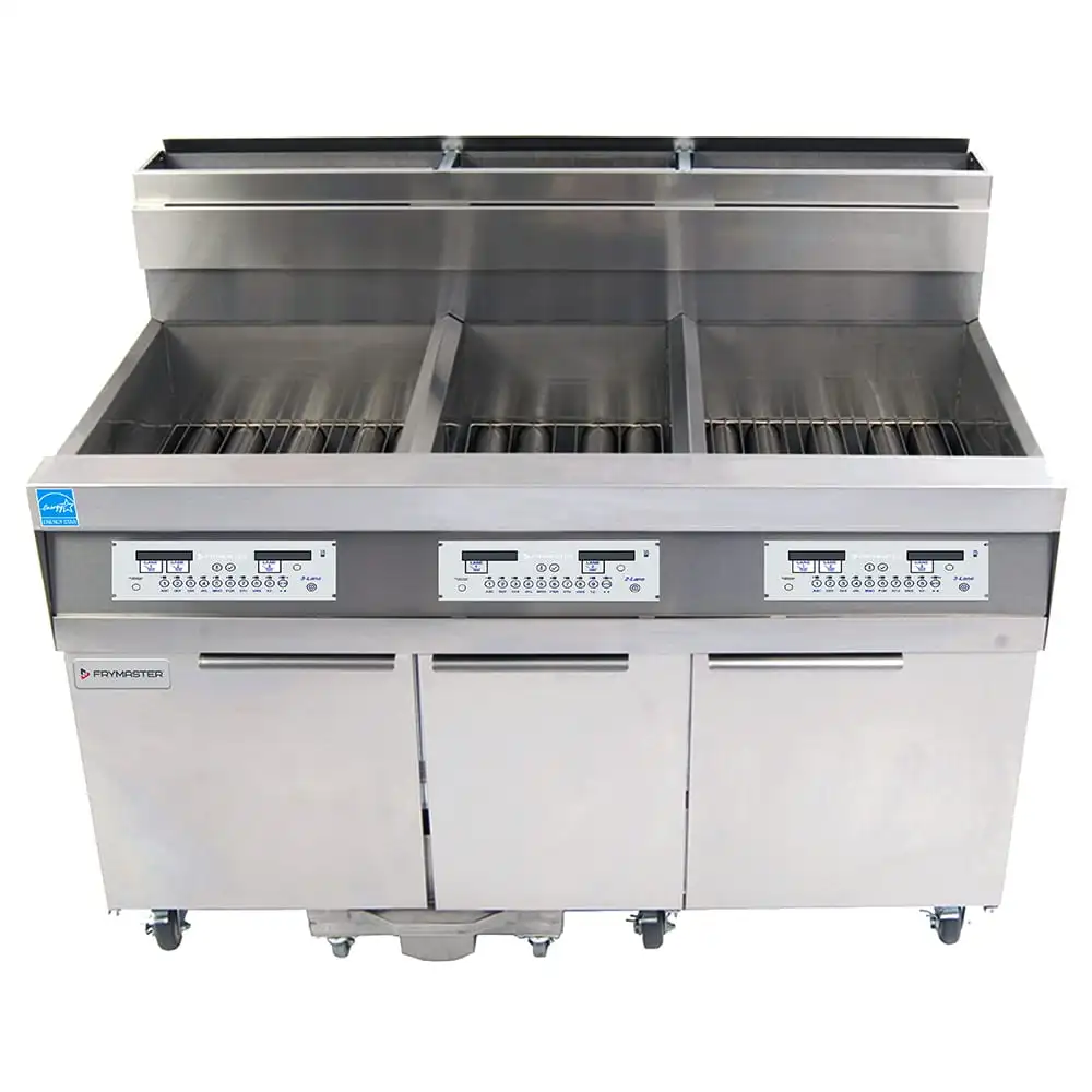 Frymaster 31814GF Gas Fryer - (3) 63 Lb Vats, Floor Model, Liquid Propane