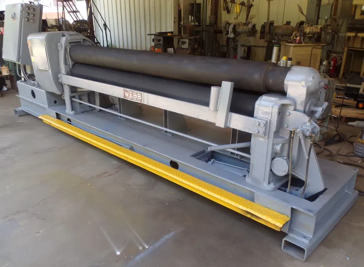 Used WEBB R3L-8008 Plate Bending Rolls including Pinch Louisiana US | Pinpoint Machine #1420661
