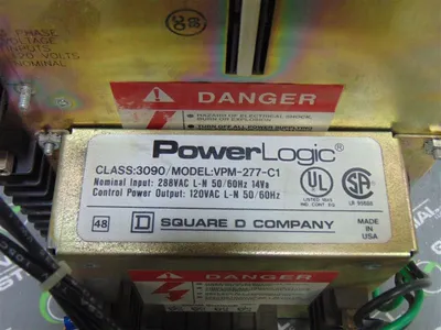 Square D 3020 CM-2250 Power Logic Digital Circuit Monitor with VPM-277-C1 Used