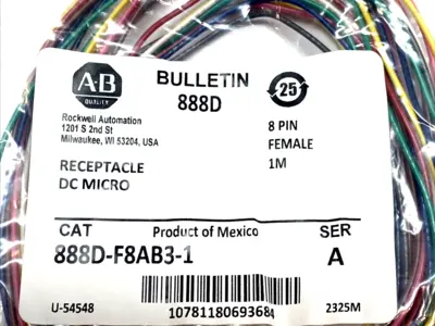 USED ALLEN BRADLEY MICRO RECEPTACLE 8-PIN