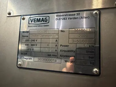 New | in-Stock 2020 VEMAG SCL361 Belt Conveyors Illinois US | M&M Equipment Corp. #1385657
