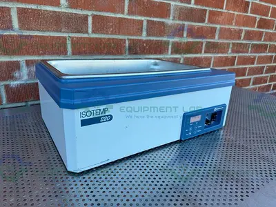 USED FISHER SCIENTIFIC ISOTEMP 220 DIGITAL TEMP CONTROL WATER BATH AMBIENT TO 100°C