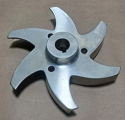 *PREOWNED* Stainless Centrifugal Pump Impeller 6-Vane 22mm Bore + Warranty!