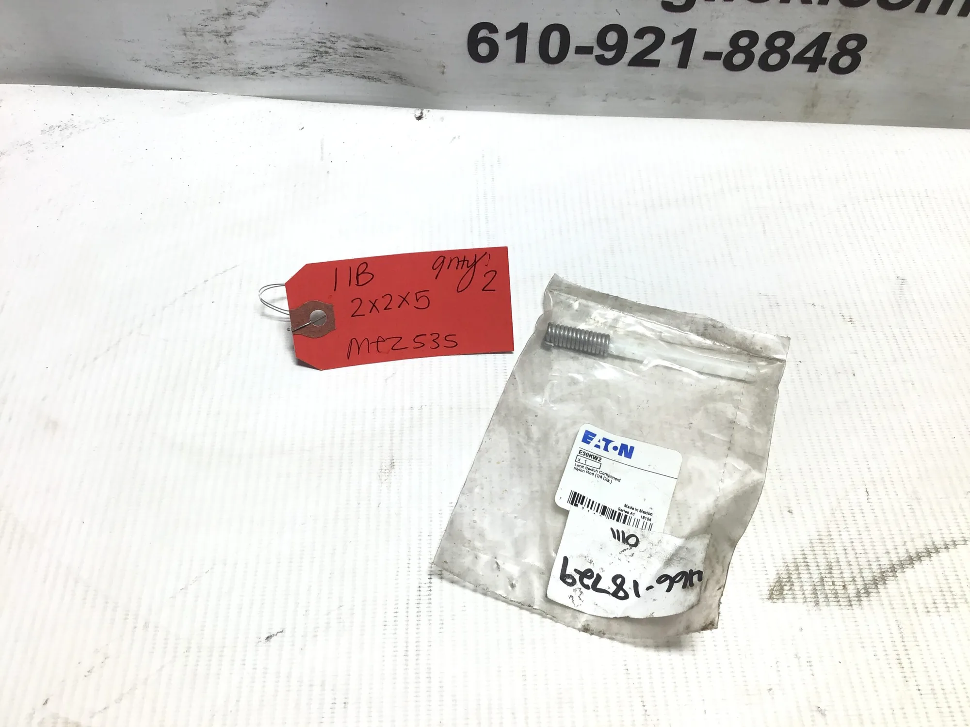 Eaton E50KW2 x1 Limit Switch Operator Nylon Rod (1/4 Dia.)
