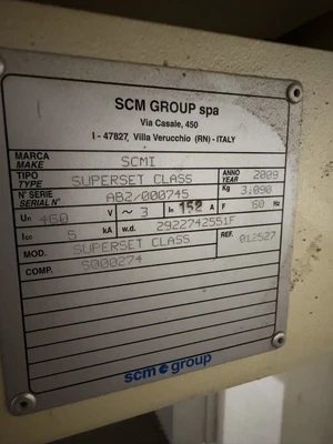 Used 2009 SCM SUPERSET CLASS Woodworking Moulders Ontario CA | Aldan Woodworking Machinery #1278474