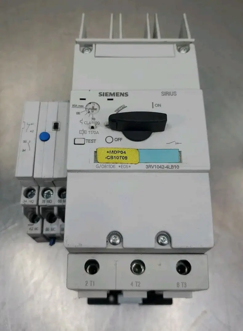 USED Siemens 3RV1042-4LB10 Motor Starter Circuit Breaker Contactor