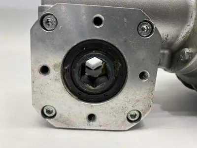 USED REXROTH THREE‑PHASE MOTOR W/ 3842527868 SLIP-ON GEAR UNIT