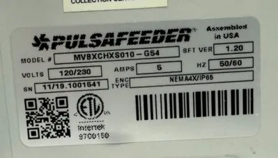 NEW PULSAFEEDER MVBXCHXS010-G54