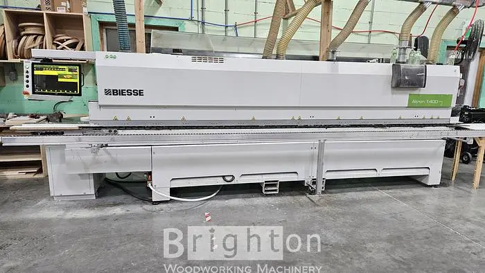Used 2016 BIESSE AKRON 1440A USED EDGEBANDER WITH CORNER ROUNDING AND PREMILLING ++ Edge Banders | Brighton Woodworking Machinery #476984