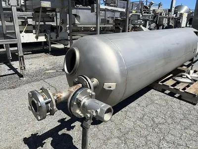 Tank, 190 Gallon, S/st, 55 PSI, DT/DB, Morfab #S744616
