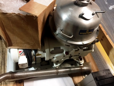 Westfalia SB 7-06-576 clarifier centrifuge, 316SS.
