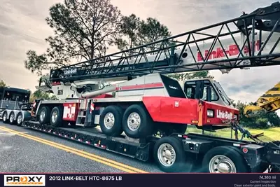 Used 2012 LINK-BELT HTC-8675 LB Truck-Mounted Cranes Florida US | Proxy Equipment #1377921