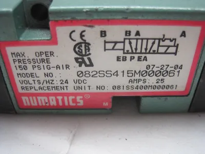 NUMATICS 082SS415M000061 VALVE