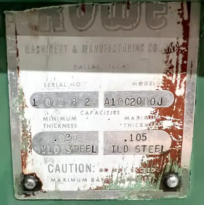 USED ROWE A10C20000J