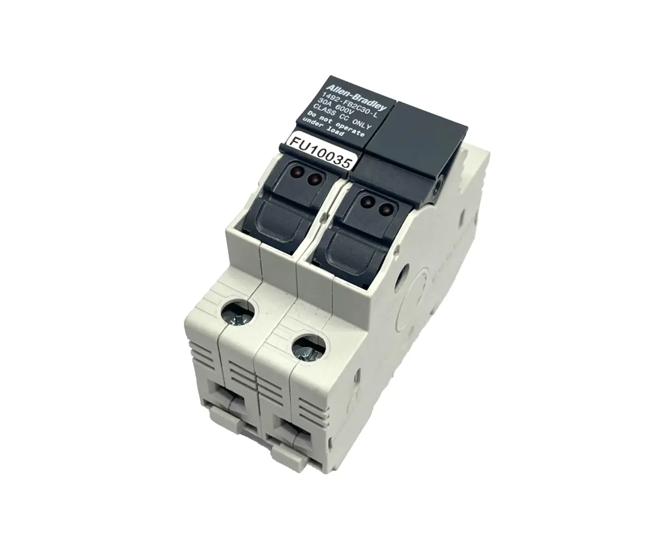 1492-FB2C30-L | Allen Bradley  Ser. B 2-Pole Class C Fuse Holder 30A 600V - Used