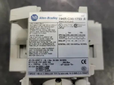 USED ALLEN-BRADLEY 194R-C30-1753