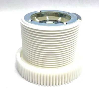 USED MAVERICK INDUSTRIAL SALES PULLEY BLOCK ROLLER, PLASTIC CABLE DRUM UNIT