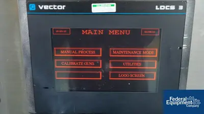 USED Vector Vector Coating Pan, Model LDCS3, S/S