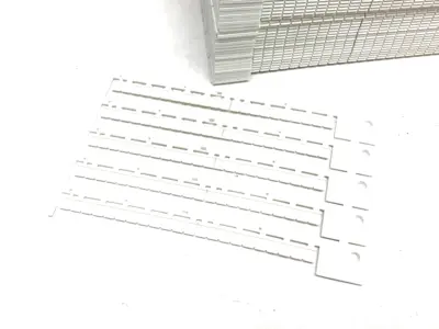 USED MURRPLASTIK TERMINAL BLOCK LABEL WHITE KPX 5/5-5 ZS