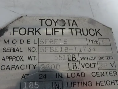 Toyota 14110-12180-71 Electric Forklift Dual Motor Drive Axle 6 Lug 5FBE15