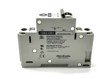 Manual Motor Controller | Allen Bradley 1492-CB1G010  LOT OF 2 - Used