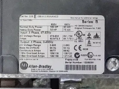 USED 2010 ALLEN-BRADLEY 20BE099A0ANNANC0