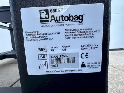 Used 2022 AUTOBAG 850S Baggers Ohio US | Portage Packaging Systems, Inc. #1494981