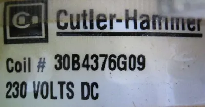 NEW CUTLER HAMMER ME320D CONTACTOR 30B4376G09 230VDC 7856A36H01