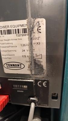TENNANT Industrial Floor Cleaner, in good used condition, POA