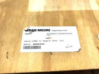 USED DMG MORI PRECISION LATHE SPINDLE ASSEMBLY