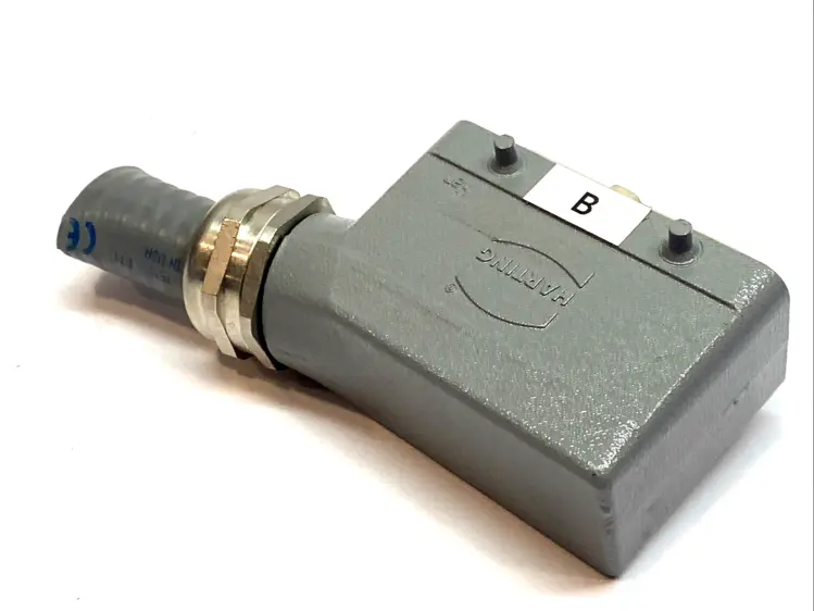 Used HARTING SIDE ENTRY HOOD W/ 09330162601 INSERT CONNECTOR Connector Accessories | Maverick Industrial Sales #1105216