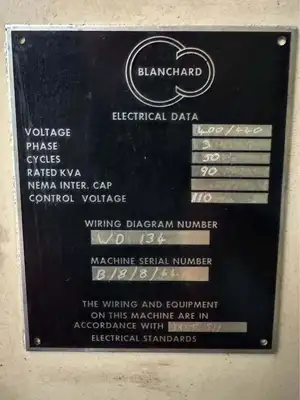 1976 BLANCHARD 22K-42 Grinder-Rotary Surface | Asset Exchange Corporation (9)