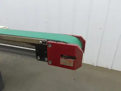 Jergens NKE Low Profile Slider Bed Flat Belt Conveyor DC End Drive 2.75" x 98"L