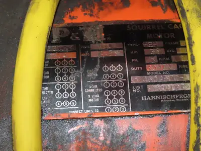 Cleveland Tramrail P&H 1 Ton Single Girder Underhung Bridge Crane 45' 10" Span